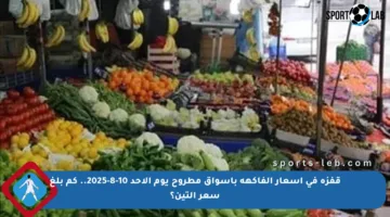 قفزة في أسعار الفاكهة بأسواق مطروح يوم الأحد 10-8-2025.. كم بلغ سعر التين؟